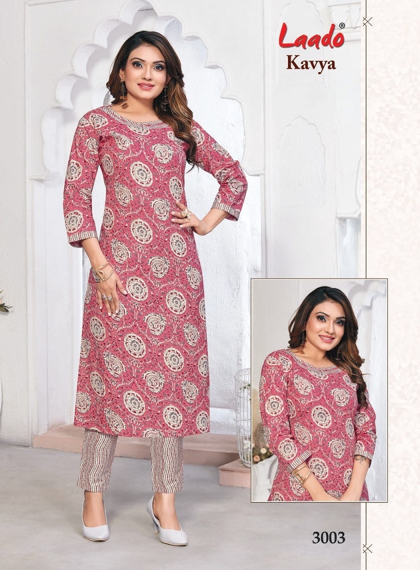 Laado Kavya Jaipuri Vol-3 - Kurti With Pant