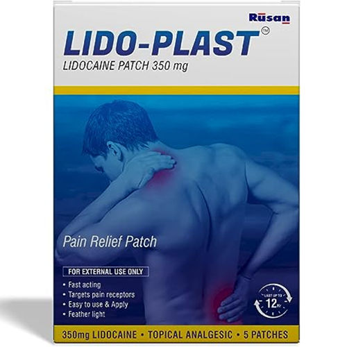 Rusan LIDO PLAST Lido caine Pain Relief 5 Patches