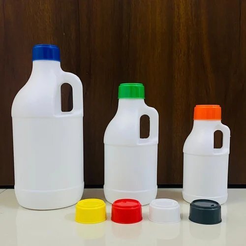 Round Side Handle HDPE Bottle
