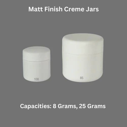 Matt Finish Round Creme Jar
