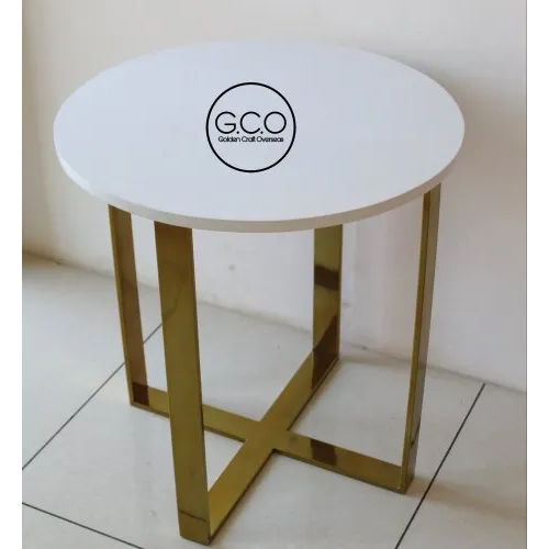 GOLD Finish Side Table