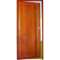 Resistant High Durability Brown Pvc Folding Bathroom Door 7 Feet Waterproof