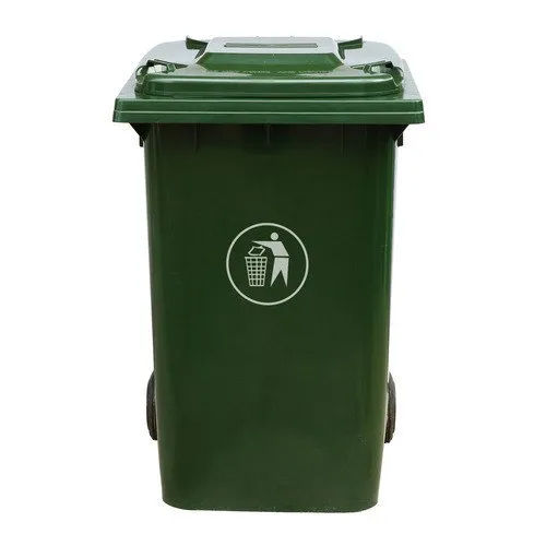 Green Wheeled Garbage Bin