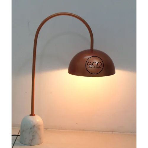 Matte Rose Gold Finish Iron Table Lamp