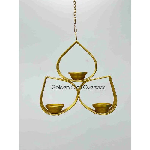 Golden Hanging Tealight Holder