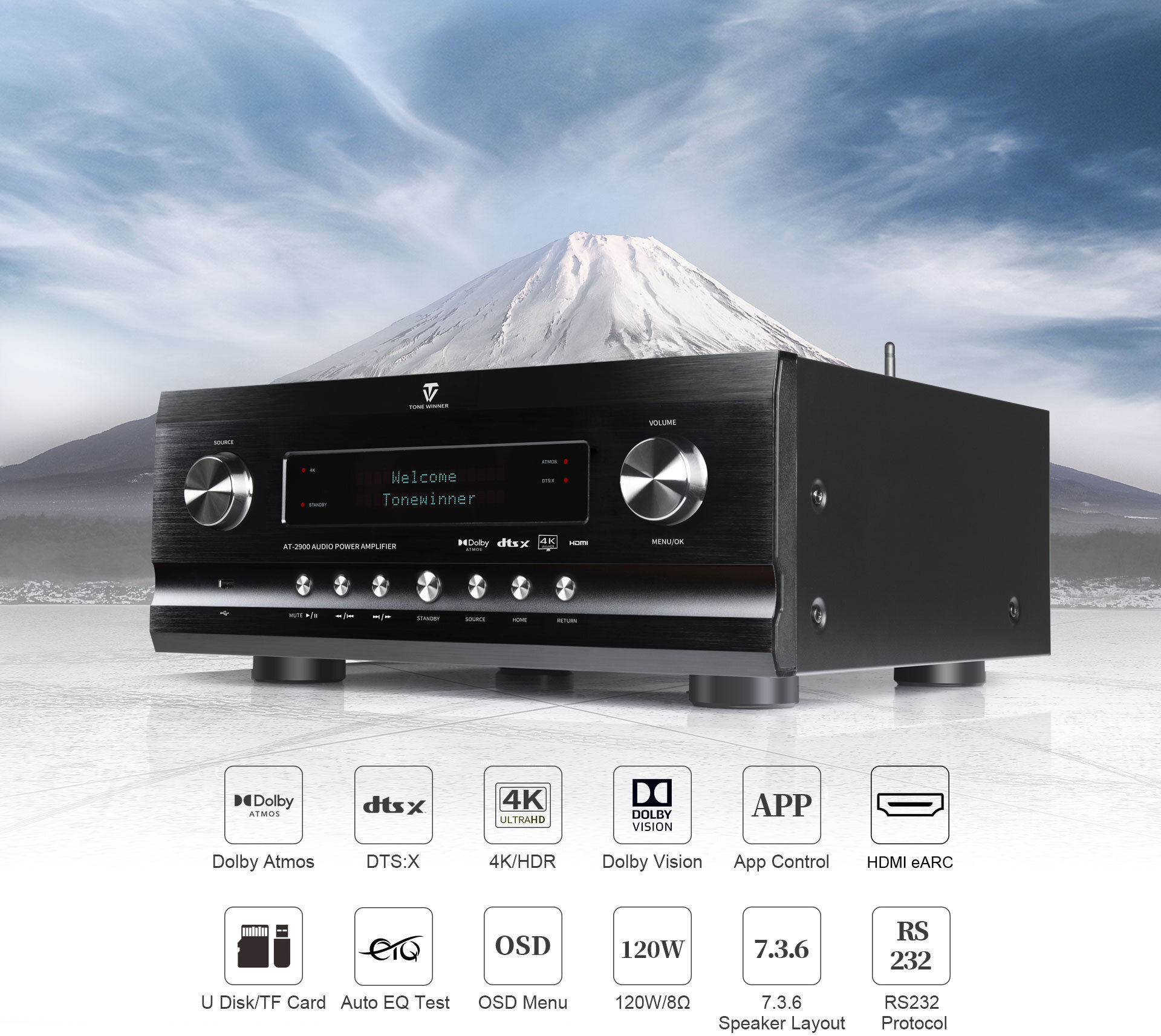 TONEWINNER AT-2900 Av Receiver