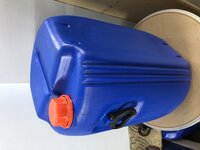 50 Ltr Roket Hdpe Carboys - Hdpe Material, 570x330x573 Mm, Blue Color | Narrow Mouth Design, Ideal For All Types Of Acid And Hazardous Waste