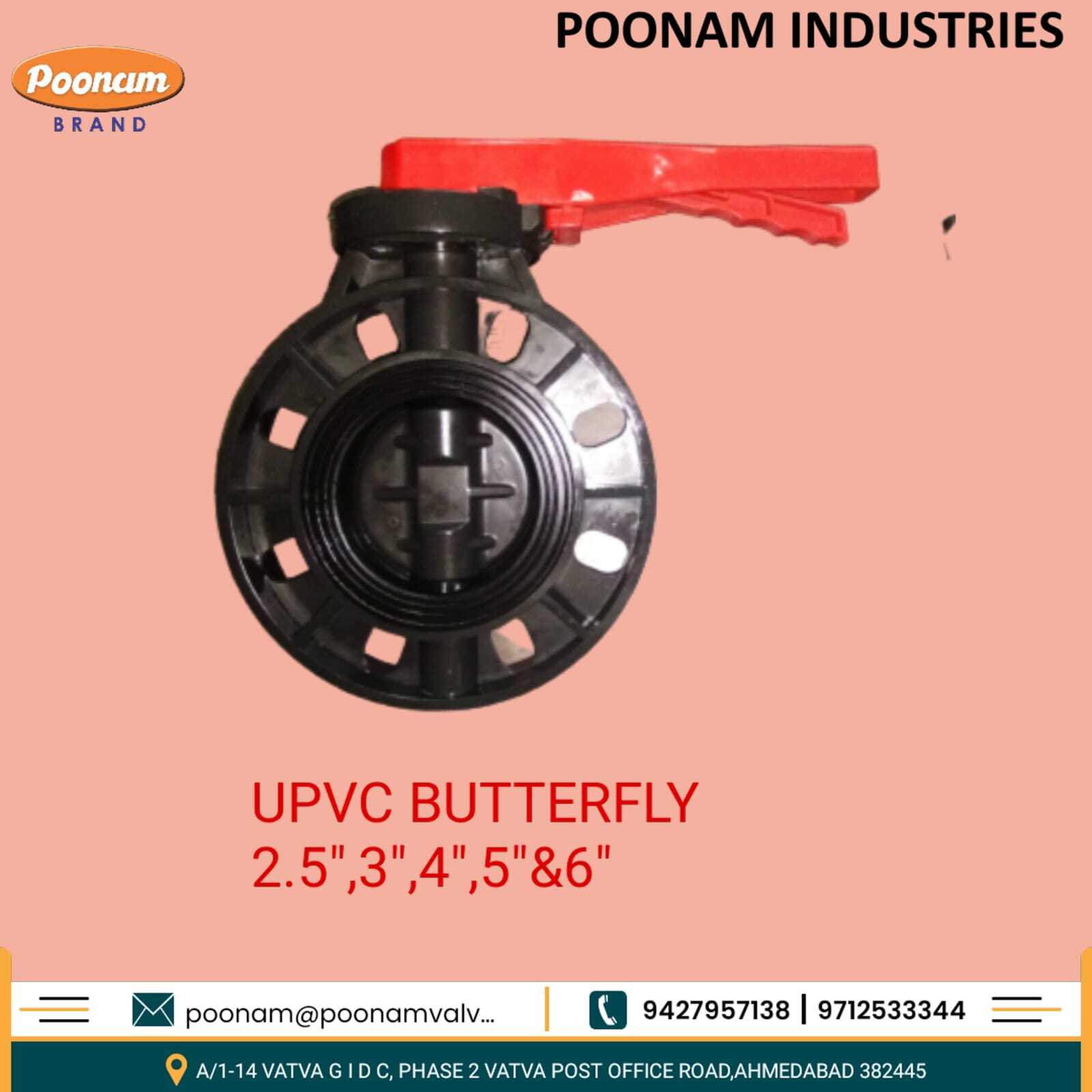 Upvc butterfly valves
