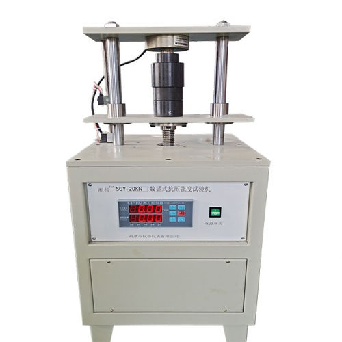 White Digital Compressive Strength Testing Machine