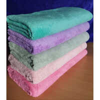 Luxury Microfiber Bath Towels - 100% Cotton, 70x140 Cm, Gray And Purple | Eco-friendly, Ultra Soft, Plain Design For Hotels And Homes