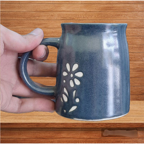 Dark flower mugs