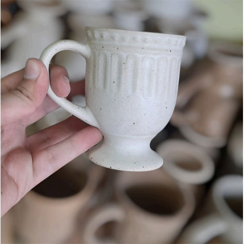 Vintage white mugs