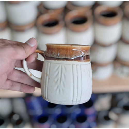 Marble leaf mugs