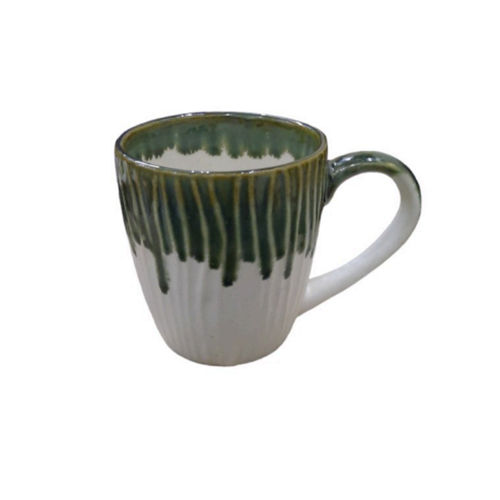 Cream & Green Island Theme Mugs