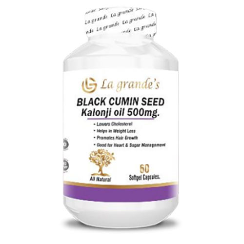 Black Cumin Seed Kalonji Oil 500mg Capsules Gym Supplements