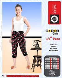 Girls Capri - Cotton Fabric, Size S | Designed For Comfort And Style, Perfect For Everyday Wear And Active Play