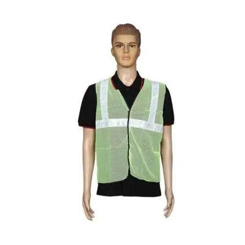 Green Polyester Safety Jacket Gender: Unisex