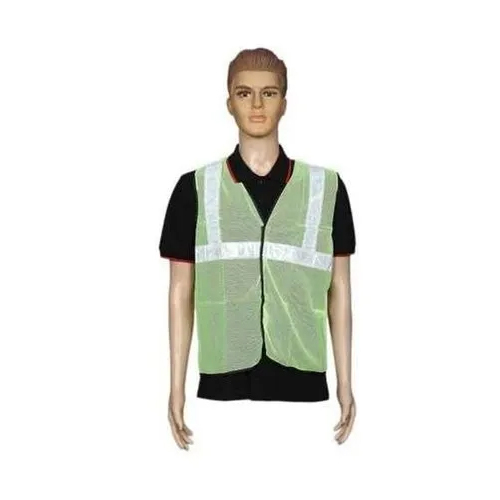 Green Polyester Safety Jacket