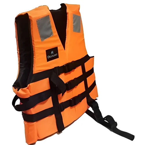 Orange Sleeveless Safety Jacket