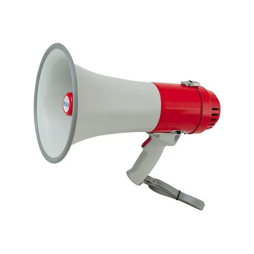 White & Red Abs Heavy Duty Megaphone