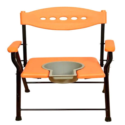 Orange Commode Chair - Height: 28'' Inch (In)