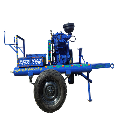 Tractor Mounted Air Compressor - Color: Blue