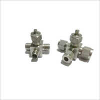 Silver Ss-304 Tee Valve