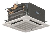 White And Black Bldc  4-way Compact Chilled Water Cassette