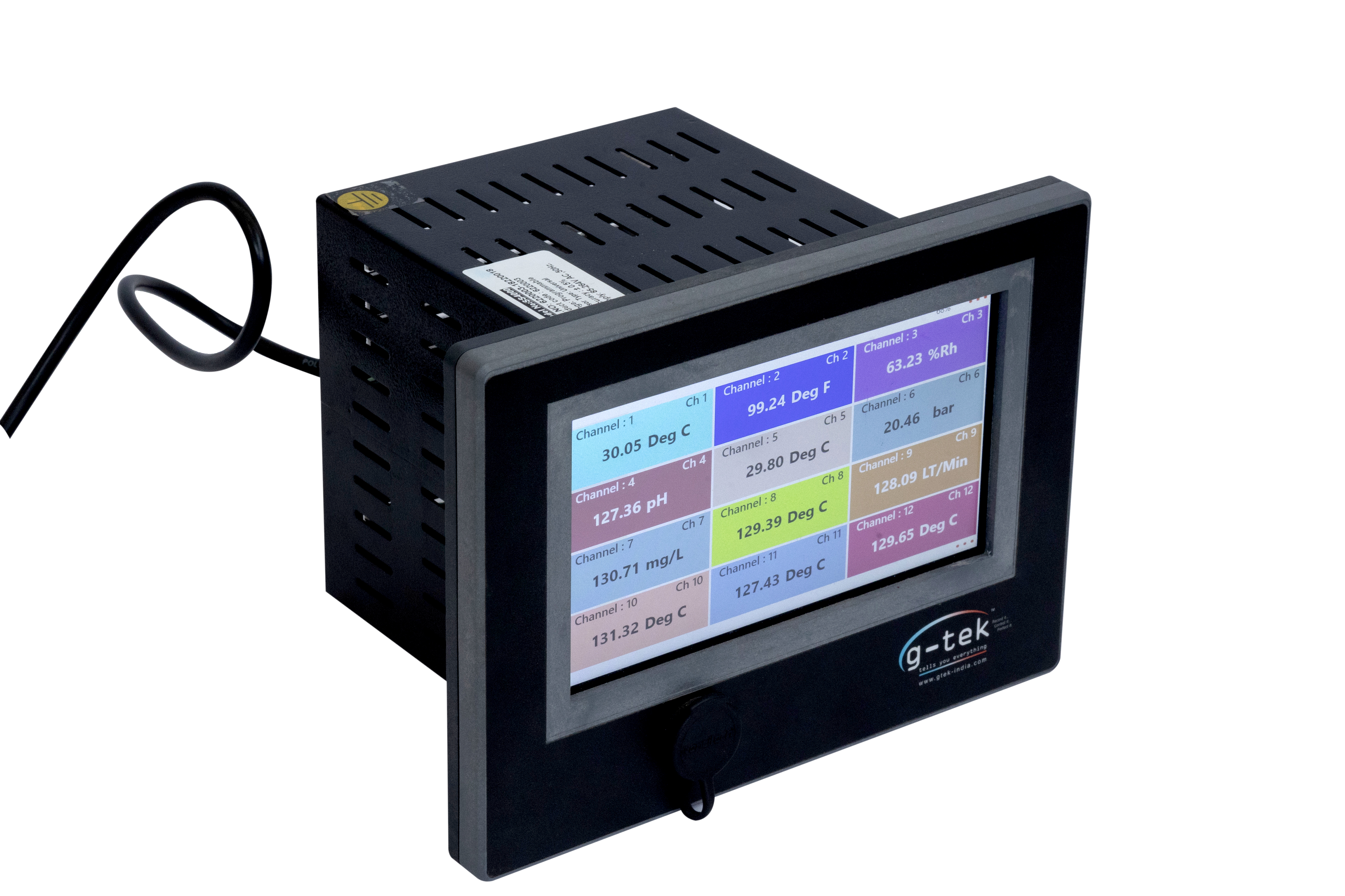 7 Inch 16 Channel Paperless Recorder Data Logger