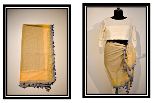 Indian Handloom Pompom Scarf