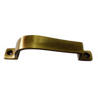 Plain Brass Cabinet Handle - Brass Material , Various Sizes Available - Golden Color, Rust Proof, Polished Finish, Plain Pattern, Pull Handle Design