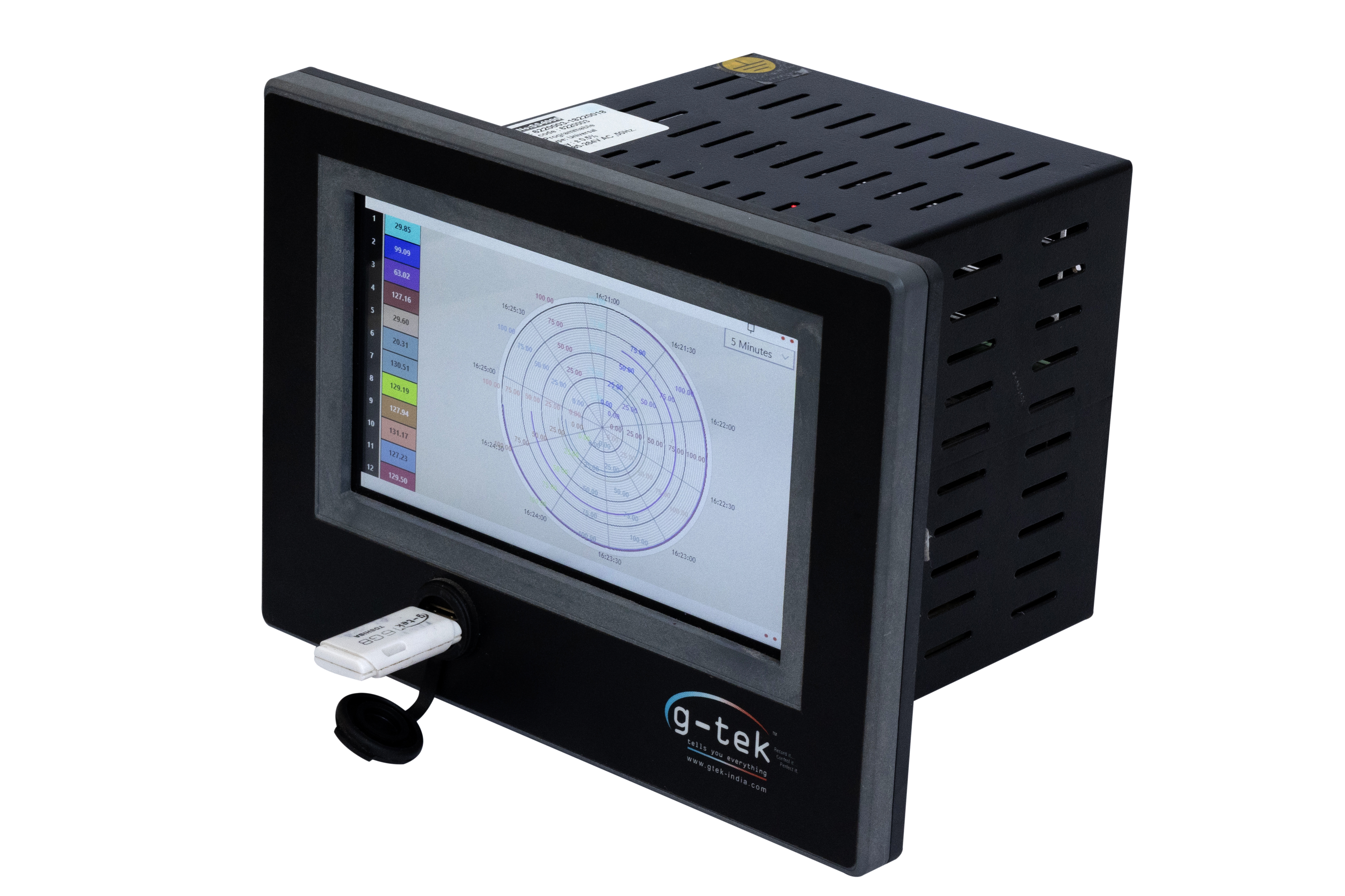 7 Inch 24 Channel Paperless Recorder Data Logger