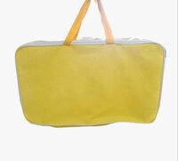 Yellow Lehenga Cover - Pvc Material, 20x15x6 Inches | Customized Design, Zip Closure, Plastic Type