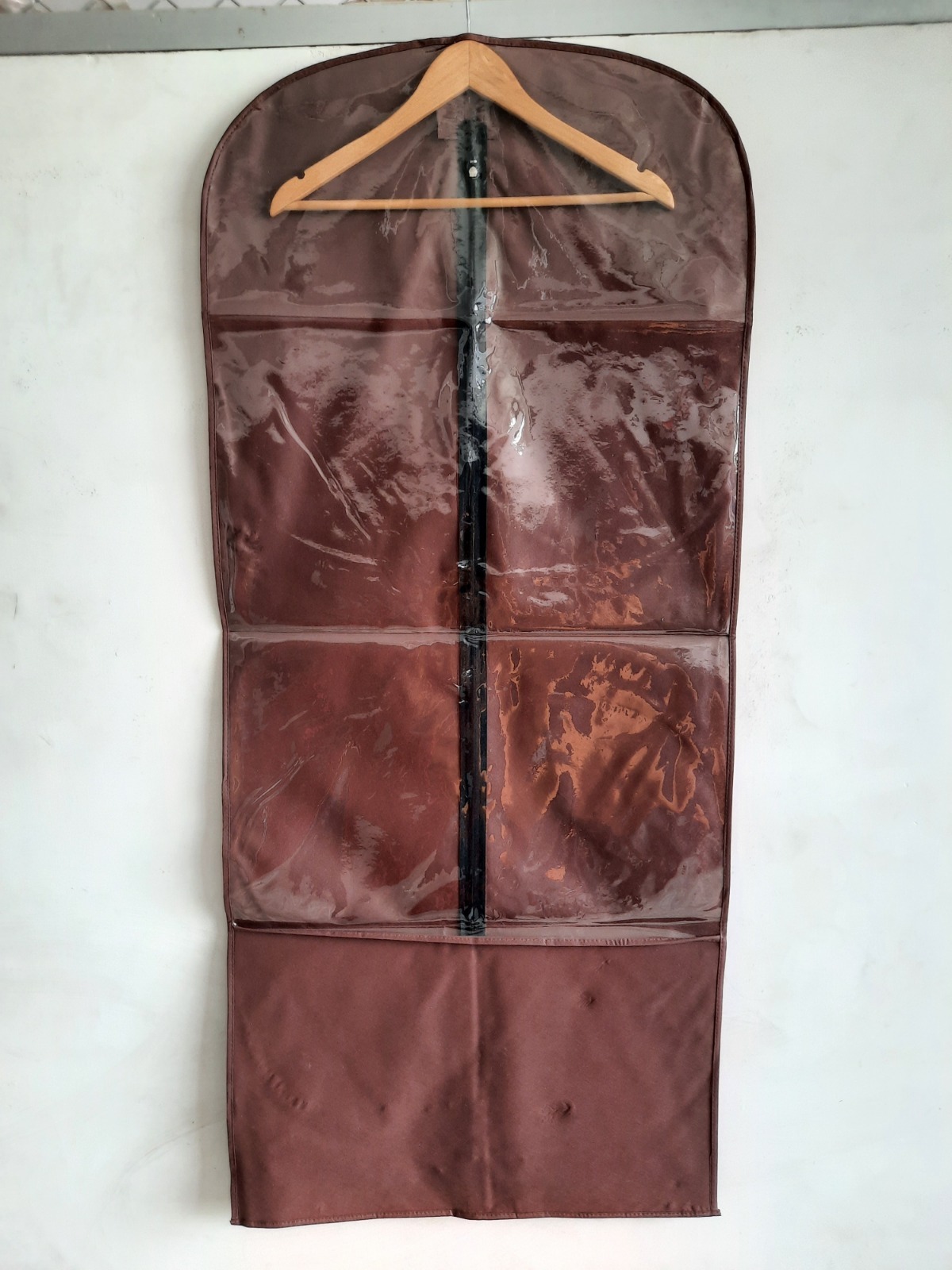 TRANSPARENT SHERWANI  COVER BROWN