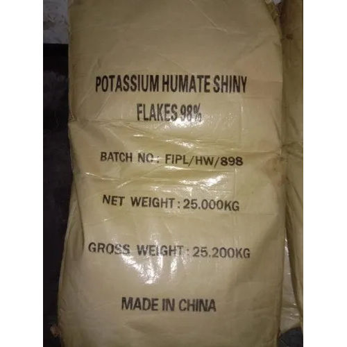 Potassium Humate Shiny Flakes 98% Application: Agriculture