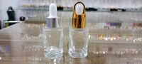 15ML Clear Square Glass Bottle