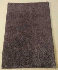 Cotton Bath Mats 60x90 Cm Brown - Rectangular Cut Pile, 1600 Gsm, Anti-slip, Quick Drying, Hand Washable, Latex Backing, Modern Design