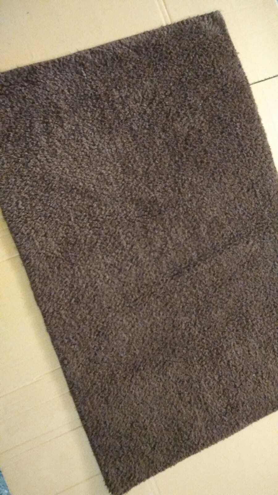 Cotton Bath Mats 60x90 cm Brown