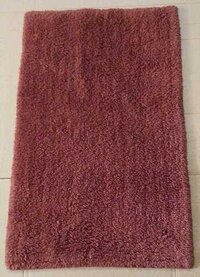 Cotton Bath Mats 50x85 Cm Turquoise - Hand Tufted, Cut Pile | Quick Drying, Washable, Rectangular Shape With Hot Melt Adhesive Backing