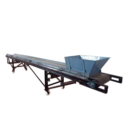 Mild Steel Screw Conveyor - Stainless Steel Material, Flat Belt Design | Fire Resistant, Industrial Usage