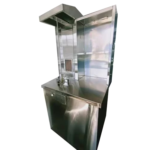 Silver Gas Stainless Steel Single Burner Shawarma Machine