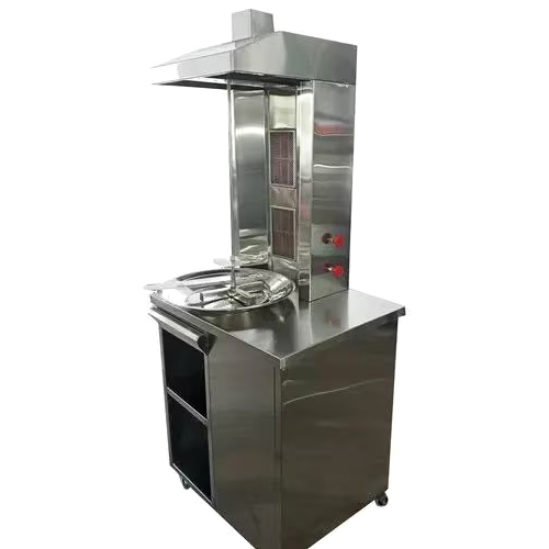 Stainless Steel 2 Burner Shawarma Machine