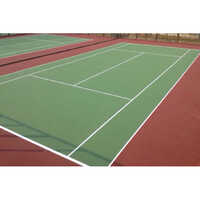 Outdoor Acrylic Synthetic Flooring - Color: Green