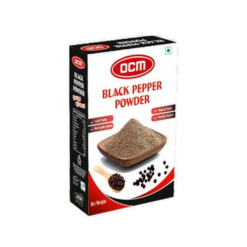50-15-100-250 gm Black Pepper Powder Box