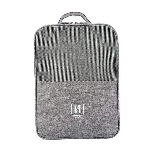 Plain S11002 Grey Waterproof Shoe Bag