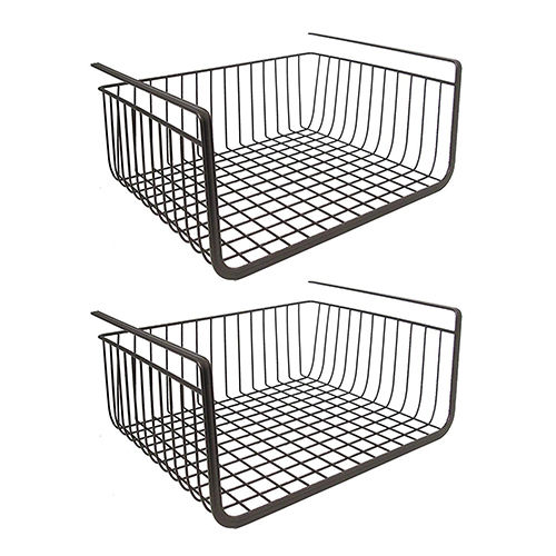 S11027 Kitchen Under Cabinet Shelf Wire Rack Organizer Storage Undershelf Basket