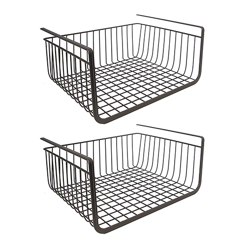 S11027 Kitchen Under Cabinet Shelf Wire Rack Organizer Storage Undershelf Basket