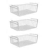 Metal Wire Under Shelf Organizer Basket for Extra Storage