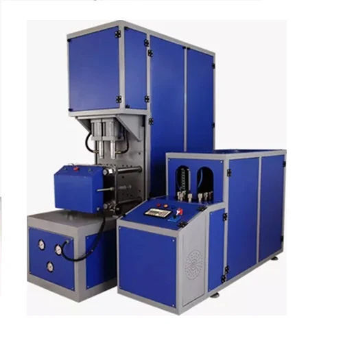 Blue Semi Automatic Pet Blow Machine