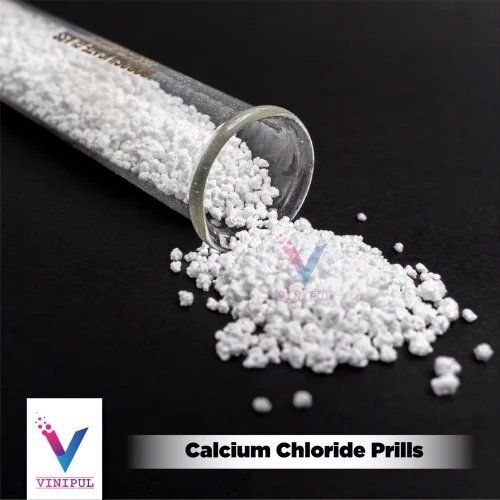 Calcium Chloride Prills - Granule Form, Poisonous Chemical for Industrial Usage - Stored at Room Temperature